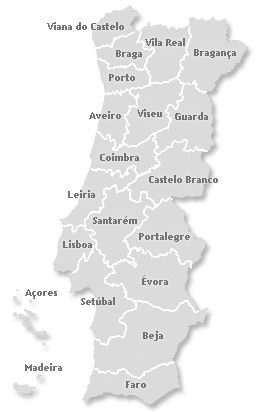 mapa de portugal